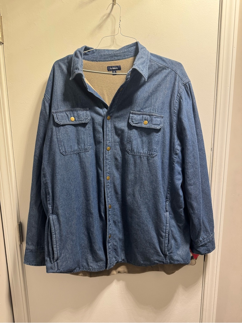 * Men’s Croft & Barrow Blue Jean Shirt Jacket